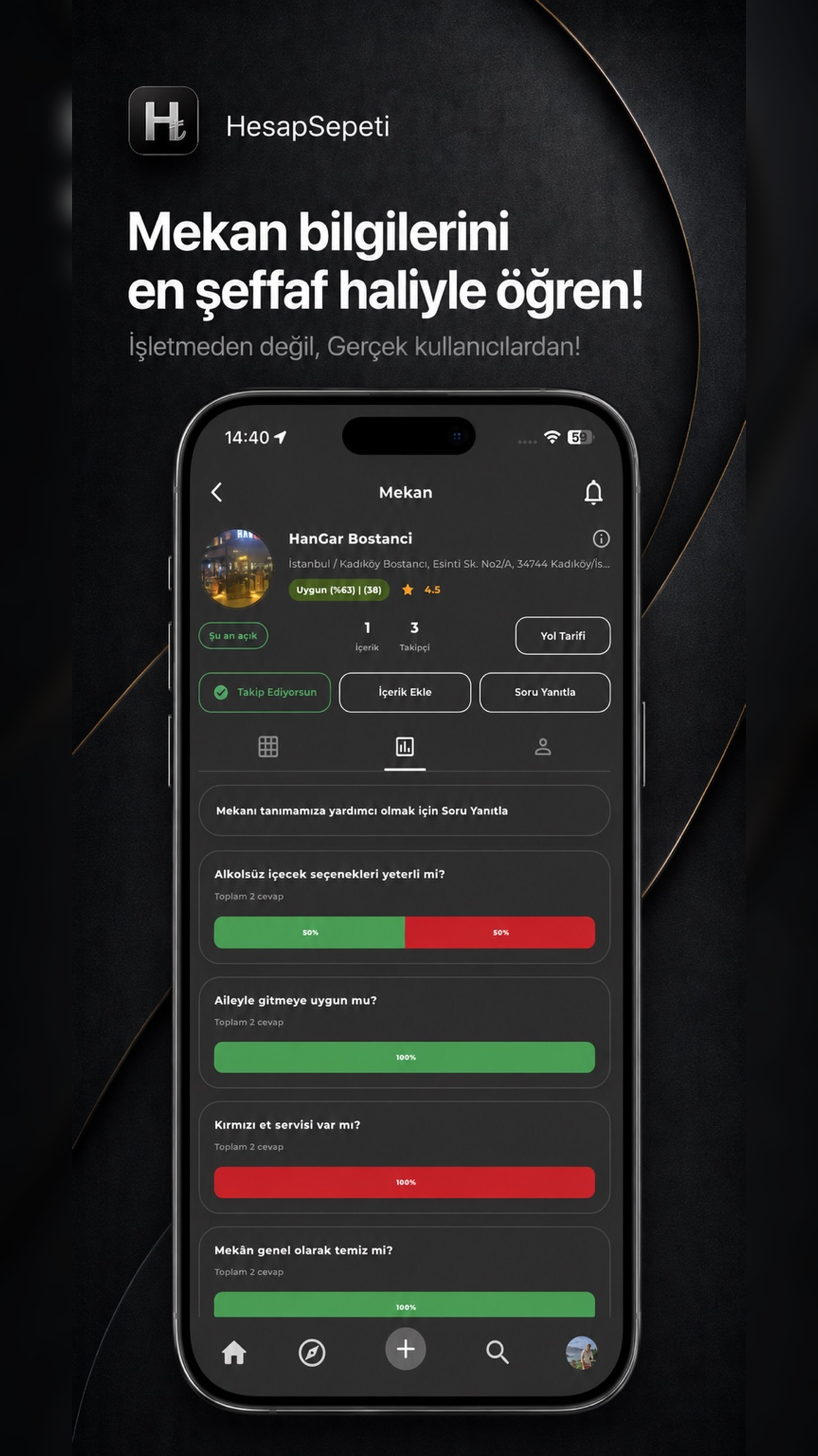 HesapSepeti keşfet ekranı